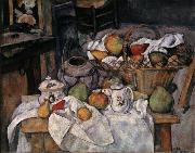Paul Cezanne Still Life with Basket Sweden oil painting reproduction